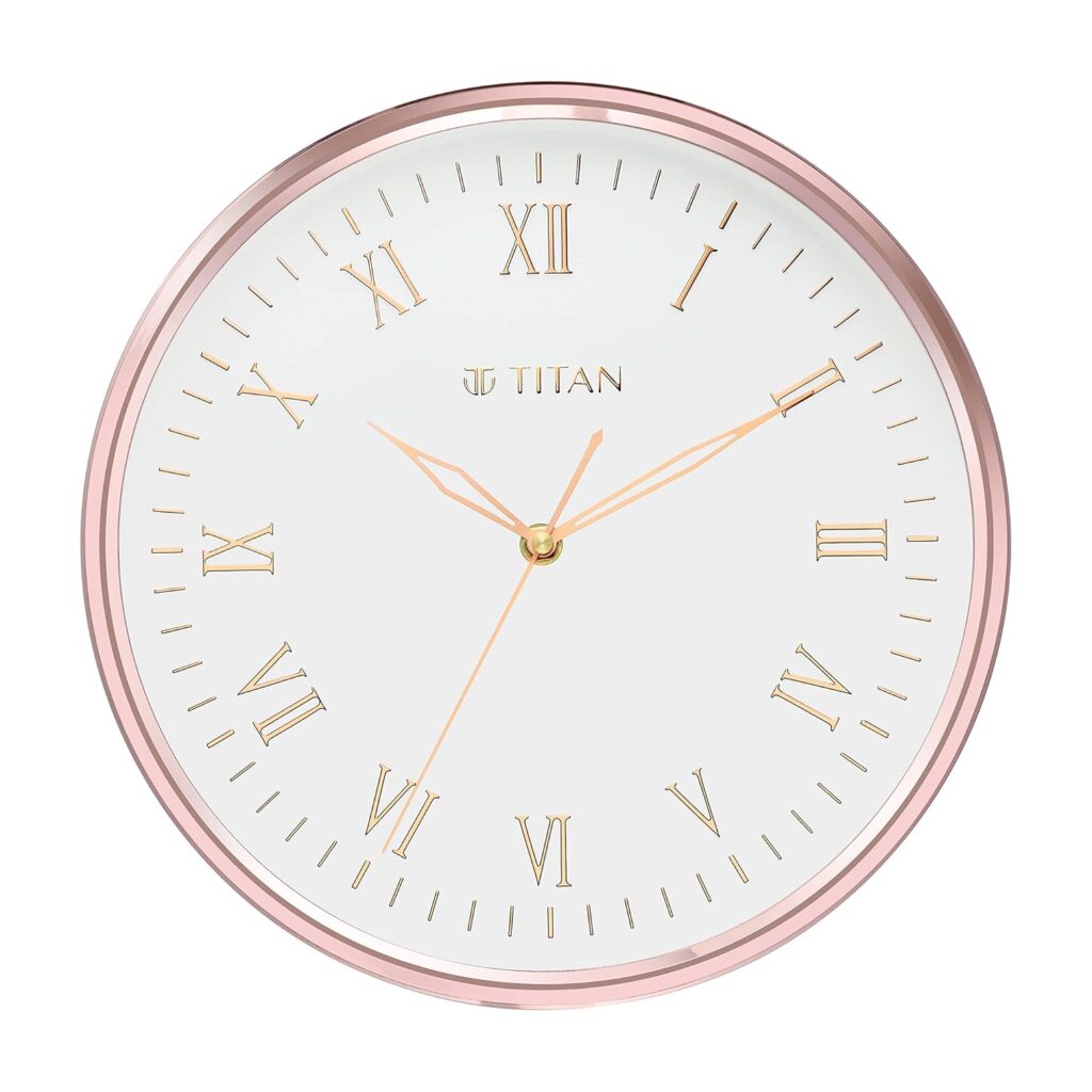 Titan Classic Rose Gold Analog Wall Clock