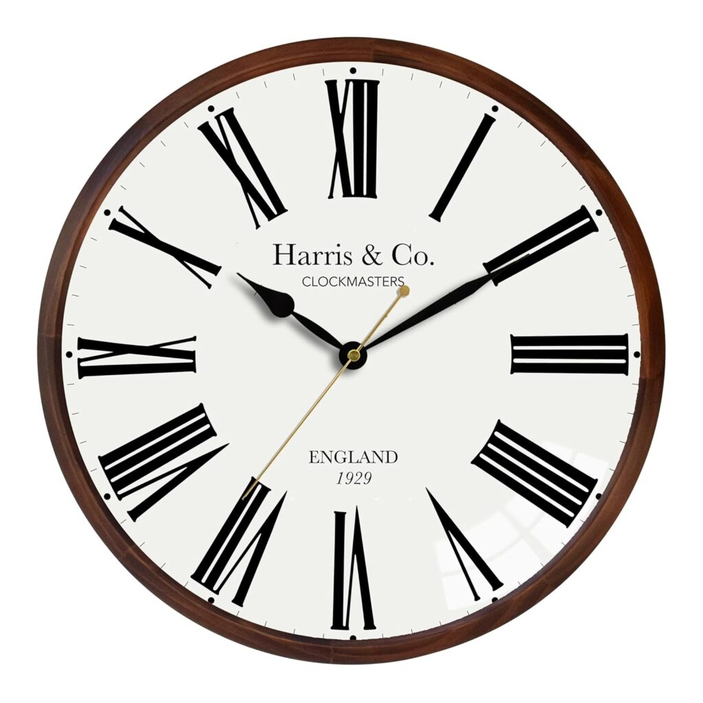 Wooden Frame Wall Clock