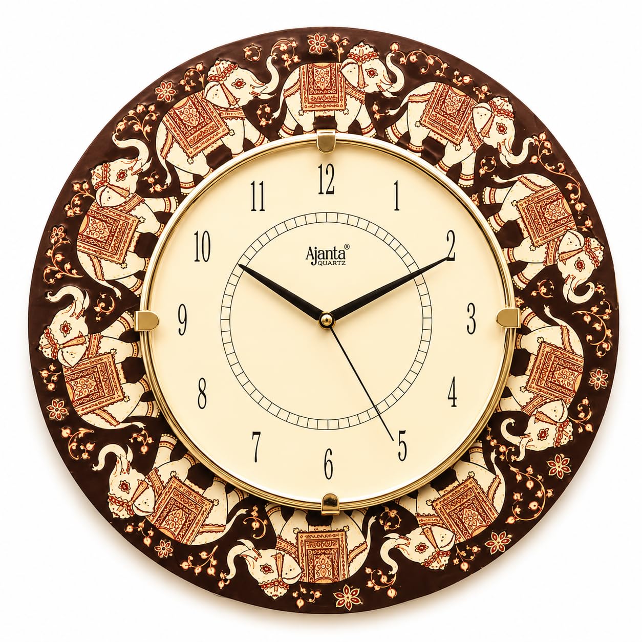 Ajanta 41 Cm Wooden Wall Clock