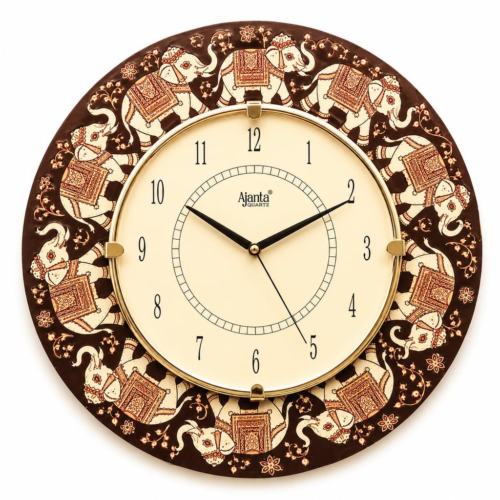 Ajanta Wall Clock – Elephant Design 