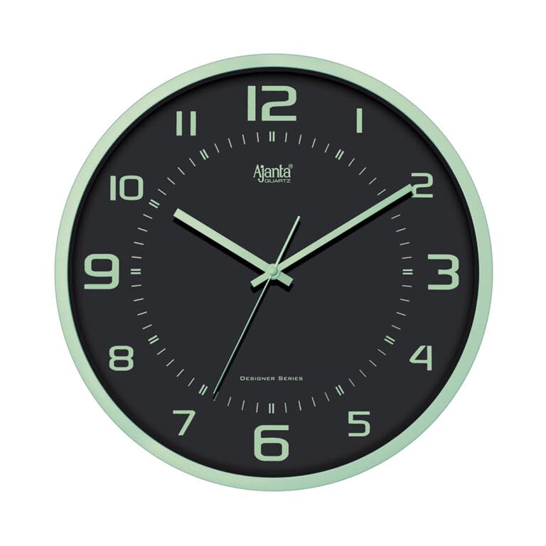 Ajanta Wall Clock - Black Dial