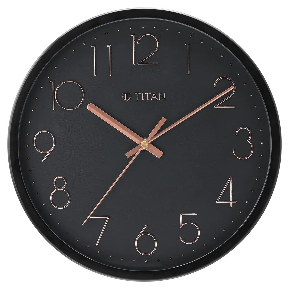 Titan Wall Clock – Contemporary Black Design