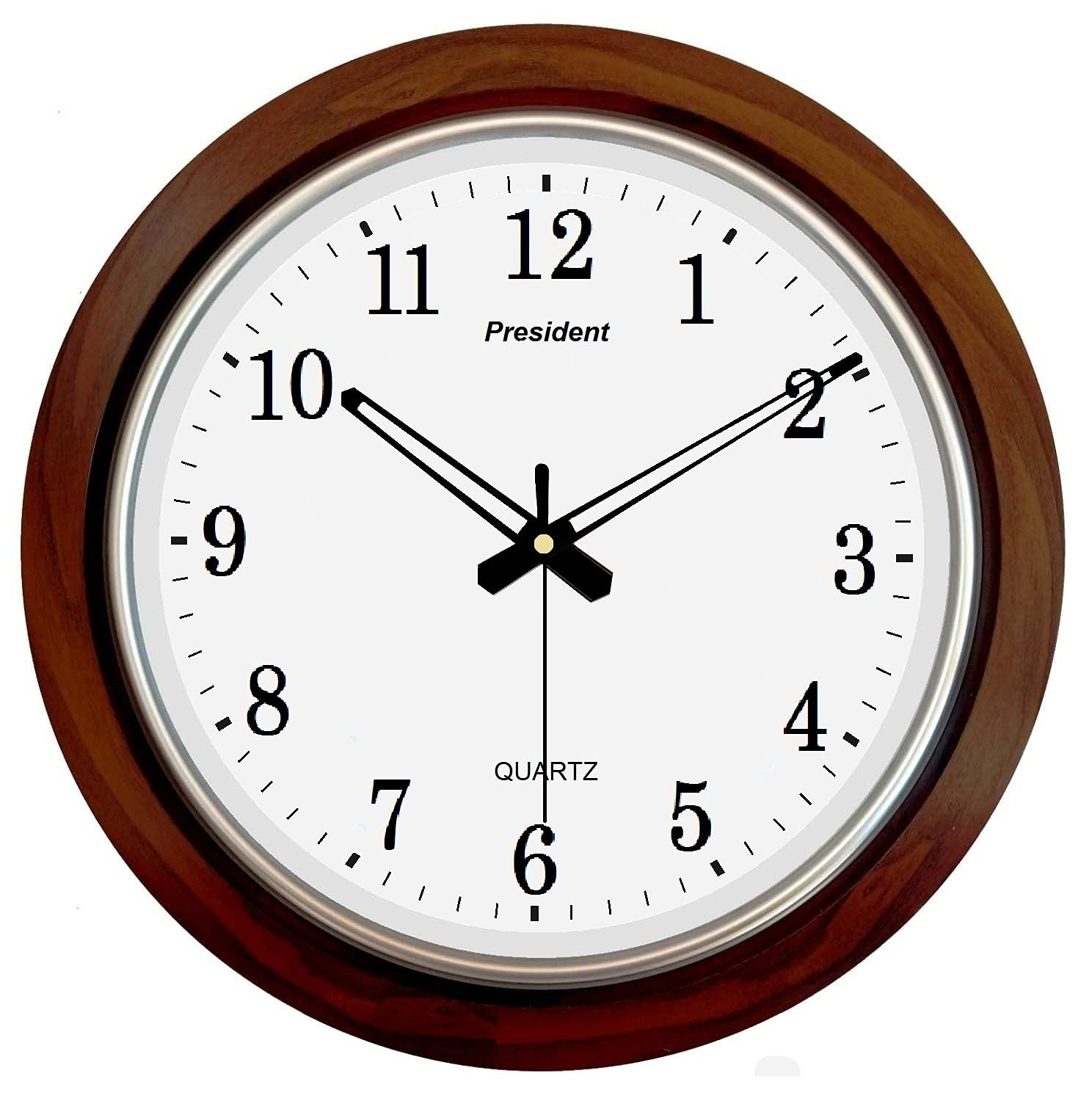 Wooden Wall Clock: KEDAR Wooden Look Analog Wall Clock