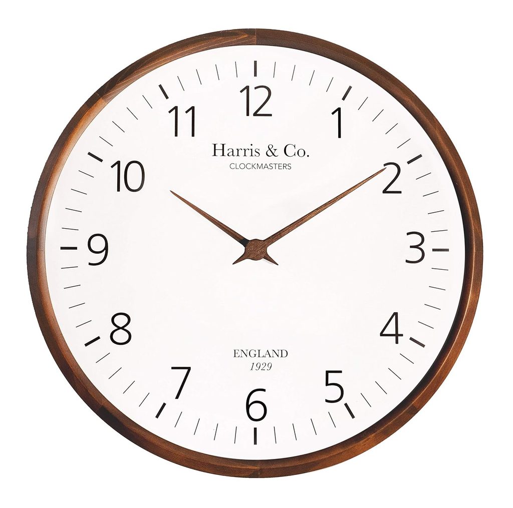  Wooden Wall Clock: HARRIS & CO. CLOCKMASTERS Trafalgar Street